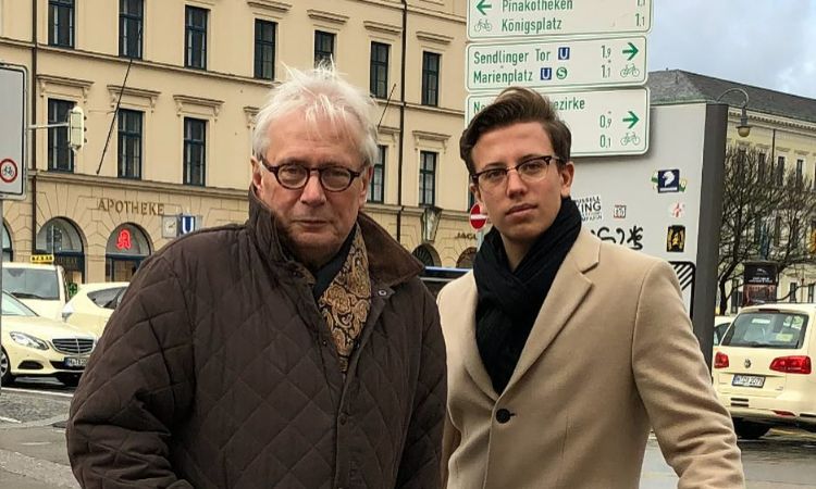 A picture of Caroline Vreeland's father, Michael Zickerick, and brother, Maximilian Siegler.